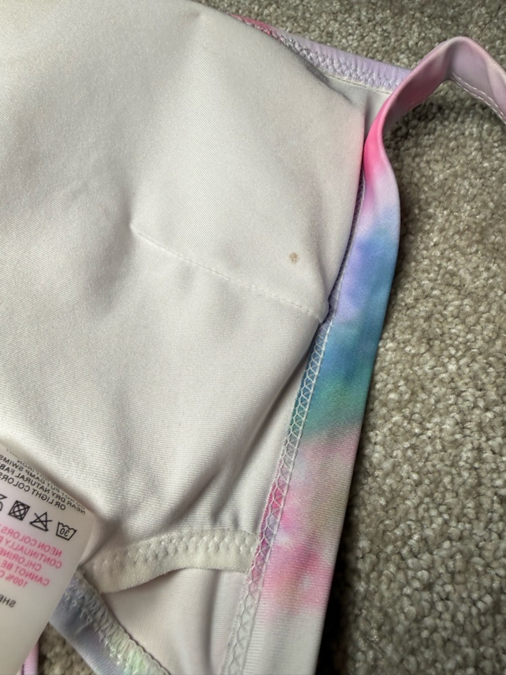 Women’s XL Bikini Top Bundle (2) Tie Dye Triangle Swim Tops GUC - Picture 5 of 5